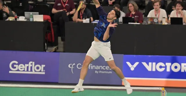 photo  toma junior popov a assuré pour son entrée en lice en simple hommes aux championnats de france à caen.  &copy;  guillaume marie 