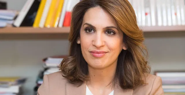 photo  sonia mabrouk, journaliste à cnews et à europe 1, ici en 2017.  &copy;  ouest france 