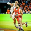 photo  trevor hudgins, lors du match du msb contre l’asvel à antarès, le 25 janvier 2026. 