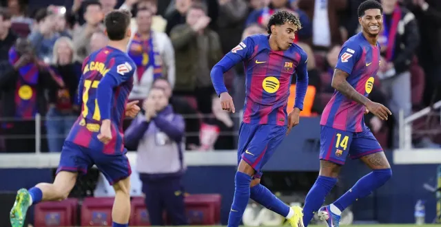 photo  le barça a dominé majorque en liga.  &copy;  afp 