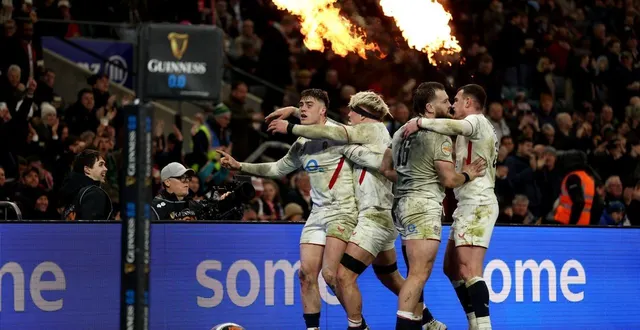photo  en feu, l’angleterre a dominé le pays de galles lors du premier match du tournoi des 6 nations.  &copy;  adrian dennis / afp 