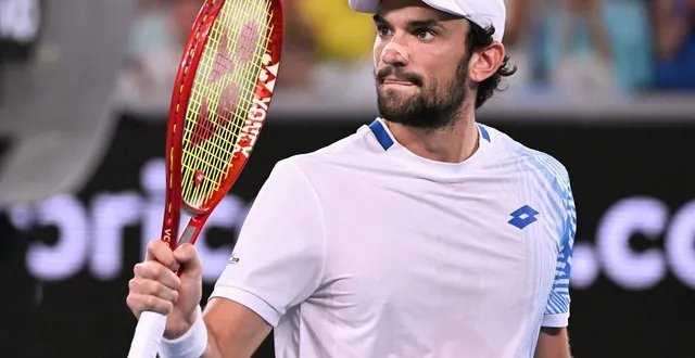 photo  valentin vacherot porte monaco à des niveaux historiques en coupe davis.  &copy;  william west / afp 