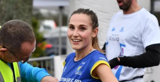 photo  enceinte le 27 janvier 2026 de trois mois et demi, la deux-sévrienne établie désormais à tours, a remporté les sentiers bressuirais en affichant un chrono de 56’58.  &copy;  co - jean-paul michenot 