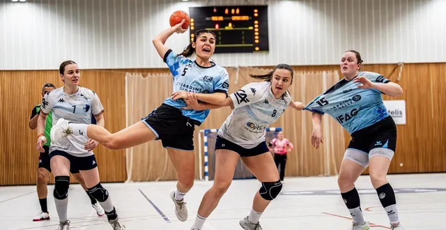 photo  mathilde suhet à l’attaque.  &copy;  ouest-france 