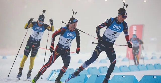 photo  eric perrot et le biathlon débutent à milan cortina ce dimanche 8 février.  &copy;  afp 