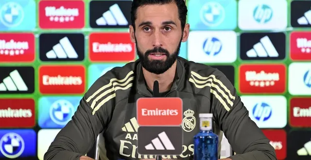 photo  alvaro arbeloa en conférence de presse ce samedi 7 février.  &copy;  burak akbulut / anadolu via afp 