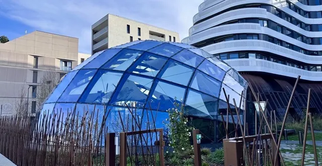 photo  angers, allée du président jacques-chirac, 6 février 2026. la serre est le nom donné à cette salle dédiée à l’événementiel, construite au pied de l’immense bâtiment métamorphose à saint-serge.  &copy;  co – anthony pasco 