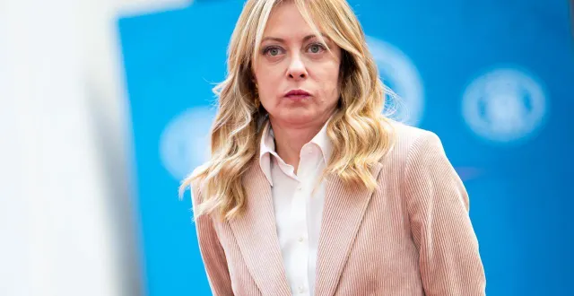 photo  giorgia meloni, première ministre italienne, a qualifié d'