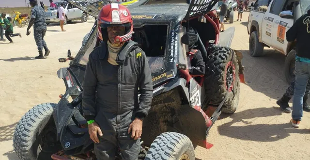 photo  marc jourdan était aligné sur l’africa eco race dans un buggy yamaha.  &copy;  collection personnelle marc jourdan 