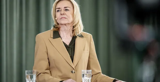 photo  mona juul, dirigeante du parti conservateur, lors du rassemblement du nouvel an du parti social-libéral à l’hôtel nyborg strand à nyborg, au danemark, le dimanche 11 janvier 2026.  &copy;  mads claus rasmussen / ritzau scanpix via afp 