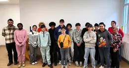 actu cin&eacute;ma  une partie des élèves de la classe de 4e 2 du collège anita-conti. 