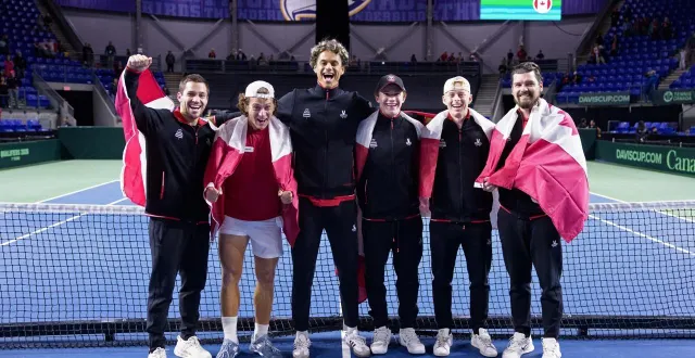 photo  sans auger-alassime, le canada s’est imposé contre le brésil.  &copy;  getty images via afp 