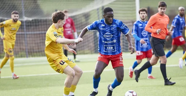 photo  babacar kadam a inscrit le deuxième but des morbihannais.  &copy;  morgane le guen 