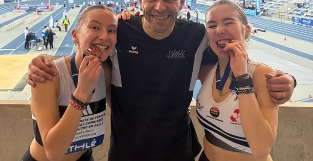 photo  juliette hannot (à gauche), nicolas picard et salomé brunhes ont savouré leur voyage à marseille en ramenant deux médailles de bronze à tourlaville.  &copy;  as tourlaville 