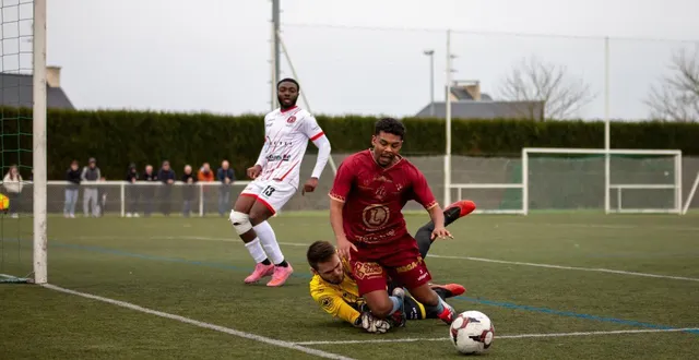 photo  la fin de match entre séné et lamballe a été mouvementée.  &copy;  chloé lecardonnel 