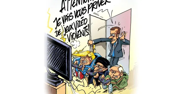 photo  le dessin de chaunu du lundi 9 février 2026.  &copy;  chaunu 