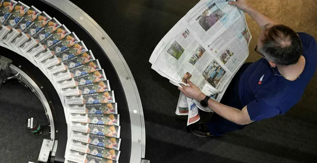 photo  plusieurs journaux « ouest-france » avant de quitter l’imprimerie pour rejoindre vos communes. ?  &copy;  guillaume saligot / ouest-france 