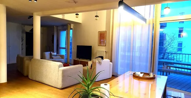 photo  une vue du grand salon partagé que peuvent utiliser les locataires de la résidence compose à angers, dans les hauts de saint-aubin.  &copy;  ouest-france 