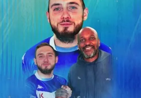 photo  kévin carteron, latéral de ndc.  &copy;  copie écran facebook ndc 