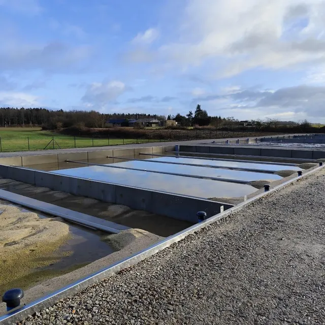 photo la nouvelle station d’épuration filtrée par un système de roseaux.  ©  ouest-france
