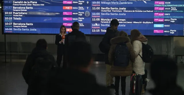 photo  vue de la gare d’atocha à madrid, en espagne, le 9 février 2026, au début d’une grève nationale de trois jours des conducteurs de train suite aux accidents ferroviaires mortels survenus en andalousie et en catalogne en janvier.  &copy;  burak akbulut / anadolu via afp 