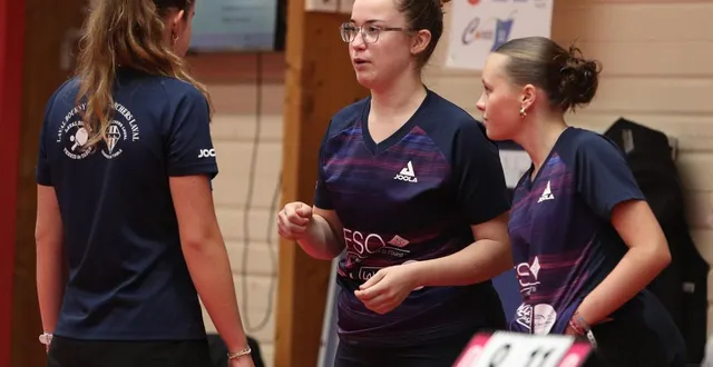 photo  pauline duc (au centre) a ramené trois points à l’entente bourny/francs archers, mais cela n’a pas suffi pour décrocher la victoire.  &copy;  jean-françois quinebêche 