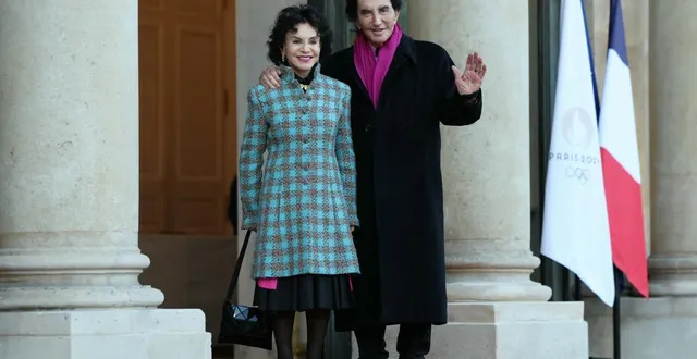 photo  l’ancien ministre français de la culture jack lang (à droite) et son épouse, l’actrice française monique buczynski, arrivent au palais de l’élysée à paris le 4 octobre 2024 pour le 19e sommet de la francophonie.  &copy;  thomas samson / archives afp 