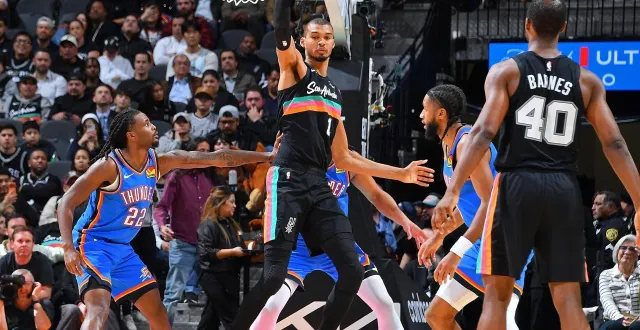 photo  victor wembanyama a révélé lors d’une conférence de presse où il souhaitait jouer pour finir sa carrière.  &copy;  michael gonzales / afp 