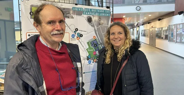 photo  rozenn tanguy, déléguée générale de l’association des ports de plaisance de bretagne et christophe baley, professeur à l’ubs de lorient  &copy;  ouest-france 