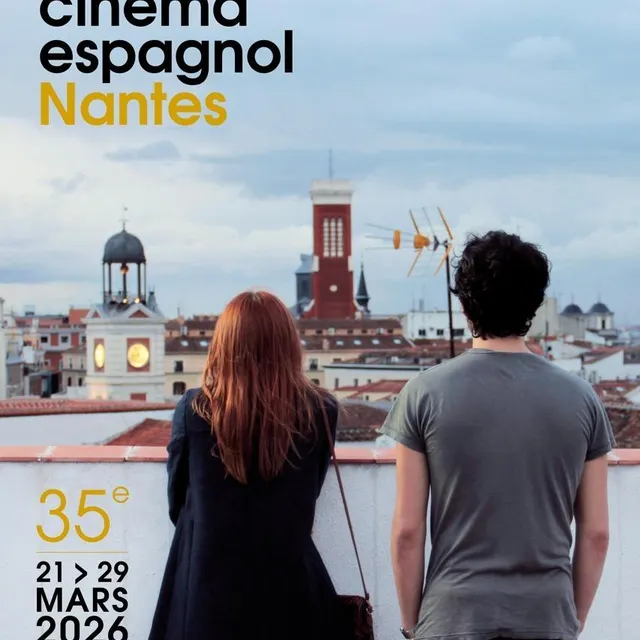 photo l’affiche de la trente-cinquième édition du festival du cinéma espagnol de nantes rend hommage à rodrigo sorogoyen, invité d’honneur, et à son premier film, « stockholm ».  ©  festival du cinéma espagnol de nantes