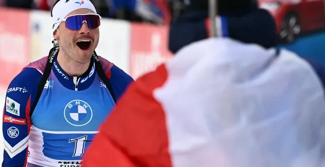 photo  émilien jacquelin, ici le 25 janvier 2025 à antholz-anterselva, ne sait pas encore s’il va prolonger sa carrière jusqu’aux jo 2030 en france.  &copy;  marco bertorello / afp 