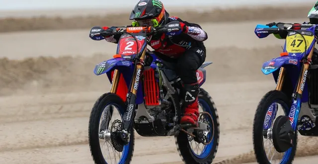 photo  todd kellett lors de l’enduropale du touquet 2023.  &copy;  andre ferreira / afp 