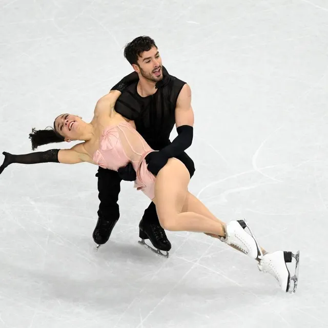 photo le couple français a décroché la première place de la danse rythmique.  ©  afp