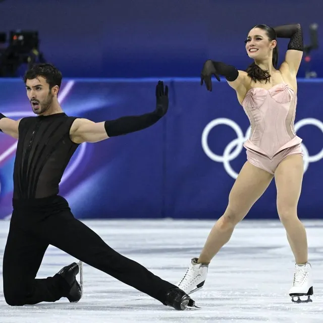 photo le fiinish de laurence fournier beaudry et guillaume cizeron.  ©  afp