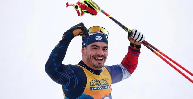 photo  jules chappaz visera la médaille pour le sprint classique en ski de fond.  &copy;  getty images via afp 