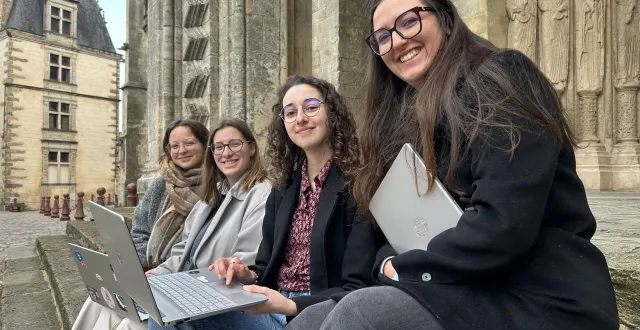 photo  le mans, lundi 9 février 2026. les étudiants de ce master sont les professionnels du patrimoine de demain. leur objectif : rendre le passé accessible, grâce aux nouvelles technologies.  &copy;  le maine libre 