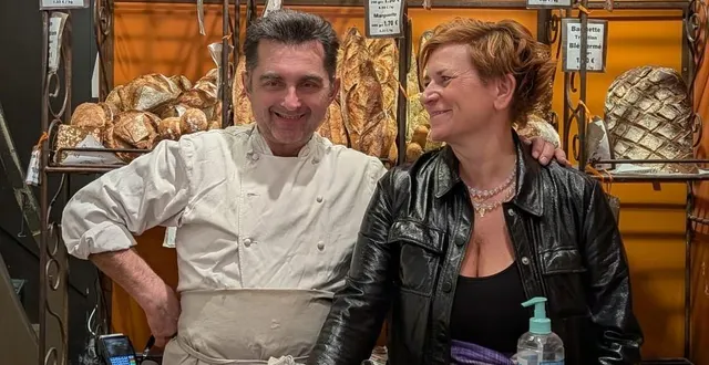 photo  patrick et patrizia lacorne ont malgré eux repris du service à la tête de leur boulangerie à lyon (rhône).  &copy;  marina lacorne 