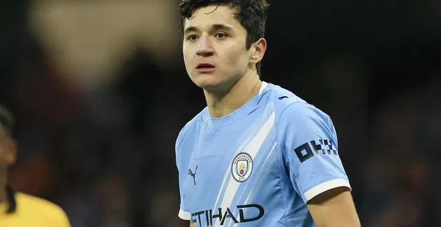 photo  abdukodir khusanov est arrivé à manchester city la saison dernière.  &copy;  conor molloy / afp 