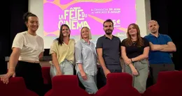 actu cin&eacute;ma  l’équipe du cinéma morny à deauville, de gauche à droite : maya brunet (alternante communication), louise aubry (responsable de site), sandy lemarchand (responsable adjointe), julien dupuid (technicien), manon leroux (alternante en communication) et rémy vannoni (technicien chef). 