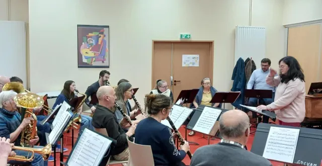 photo  le rendez-vous a permis à trois stagiaires de s’initier à la direction d’orchestre.  &copy;  ouest-france 