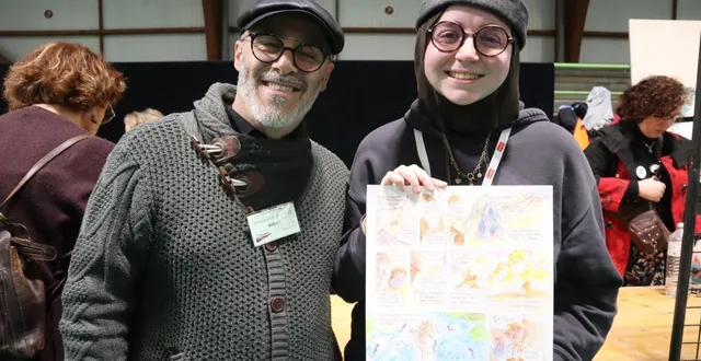 photo  solia cadas et son mentor ghislain fernandes.  &copy;  co 