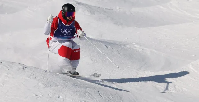 photo  perrine laffont constitue une réelle chance de médaille ce mercredi 11 février en ski de bosse.  &copy;  michael reaves / afp 