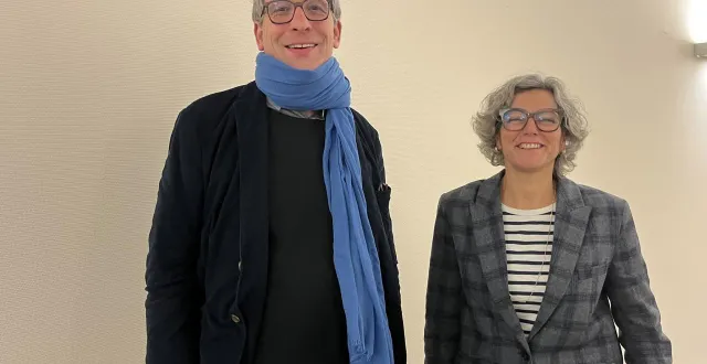 photo  patrice bazin et florence laroche, un duo à la tête de la liste construisons ensemble.  &copy;  co 