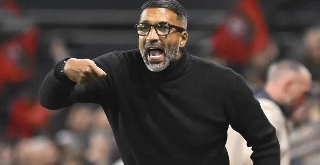 photo  habib beye lors de la rencontre de ligue 1 entre le stade rennais et le havre, le 18 janvier 2026.  &copy;  vincent michel / ouest-france 