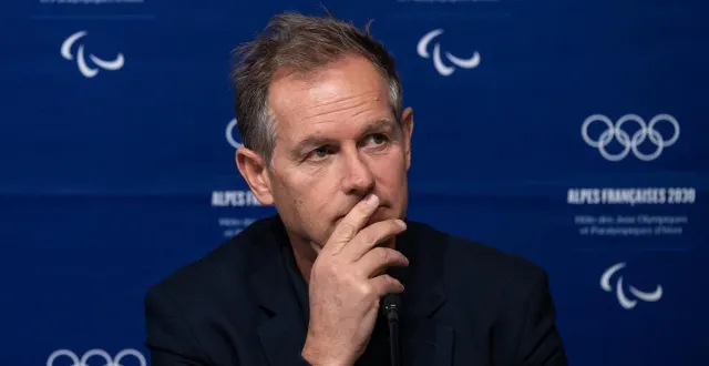 photo  edgar grospiron, le président du comité d’organisation des jo 2030, est confronté à des désaccords insurmontables avec son numéro 2 cyril linette.  &copy;  arnaud finistre/afp 