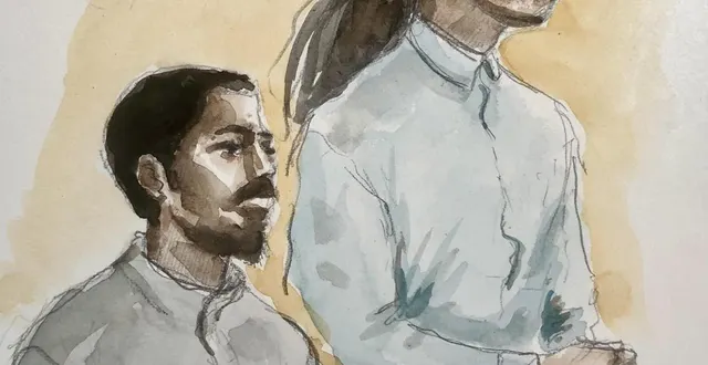 photo  les deux accusés seront à nouveau jugés pour le meurtre de roy sur le parking d’une discothèque.  &copy;  dessin charlotte foisseau bouttier 