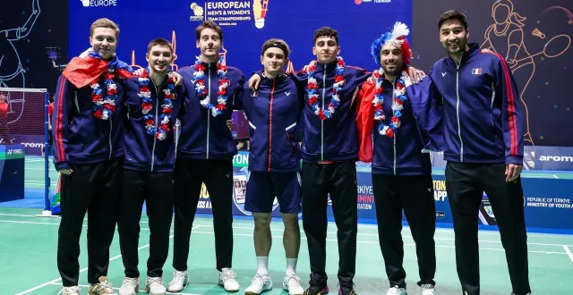 photo  l’équipe de france de badminton vise le titre à istanbul.  &copy;  badmintonphoto 
