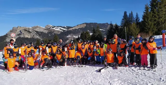 photo  les jeunes ont skié tous les jours durant leur classe de neige.  &copy;  co 