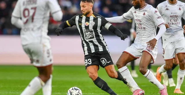 photo  le capitaine d’angers sco haris belkebla.  &copy;  simon torlotin / ouest-france 
