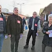 photo  les membres ont tracté au marché et dans les boîtes à lettres, et organisé un point presse pour dénoncer leur mise à l’écart par le ps et informer leur intention d’être présents aux municipales des 15 et 22 mars. 